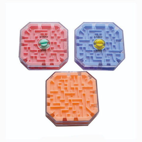 3D Labyrinth Plastic Intelligence Cube 3D Kids Maze Toy, Labyrinth Maze ...
