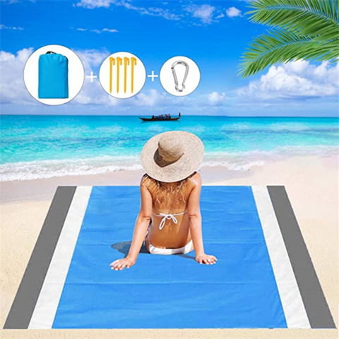 Custom Camping Mat Outdoor Waterproof Sand Free Beach Mat Compact