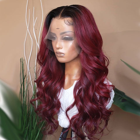 ombre 99j lace front wig