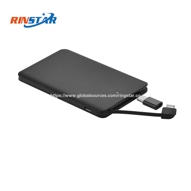 Batería de polímero de litio con doble interfaz de salida, 2500 mAh, banco de energía delgado, cargador portátil al por mayor for sale at factory direct price