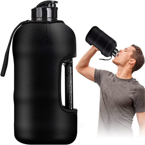 2.2L Half Gallon Water Bottle BPA Free Large Water Bottle Big Sports Bottle  with Handle - China Plastic Water Bottle and Motivational Water Bottle  price