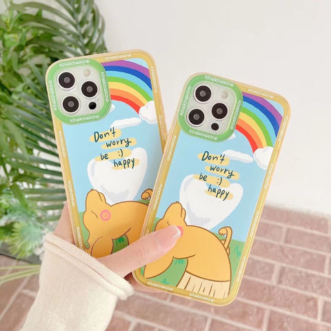 Rainbow Painting Liquid Silicone Phone Cover Shell for iPhone 7/8/SE  (2020)/SE (2022) Wholesale
