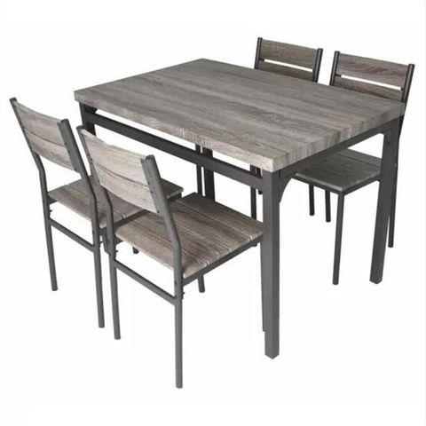 Dining Room Furniture Table Set, Grey Rustic Dining Table Set