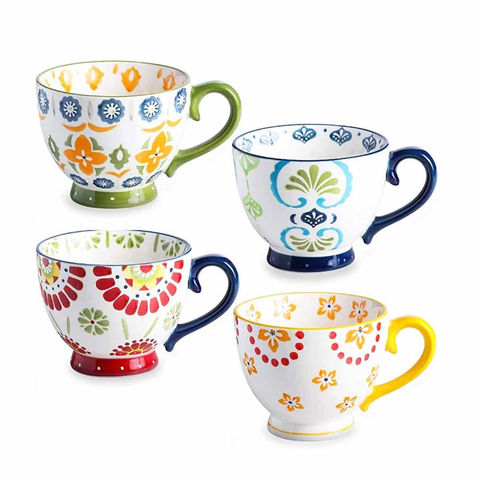 Buy Wholesale China Beautiful Floral Pattern Mother's Day Gift Ceramic Tea  Cup Coffee Mug & Mother's Day Gift Mug at USD 0.8