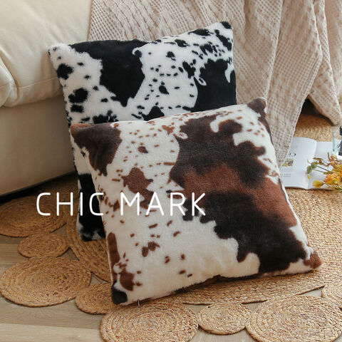 100% Real Fox Natural Fur Pillow Cushion Cover Pillowcase 18''x18'' Cushion Case
