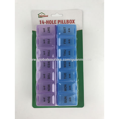 Weekly Pill Organizer Pill Box Case Medicine Storage Box with Pill Container for sale at factory direct price