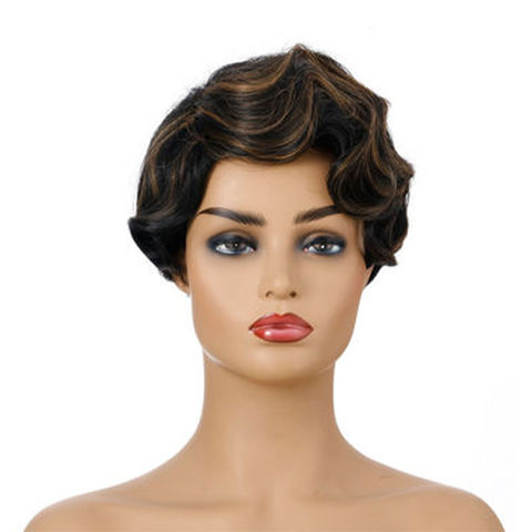 Buy Wholesale China Short Hair Fake Hair Water Wave Short Bob Laser Front  Wig Pre-picked Unopened 8 Inches & Wig at USD 100 | Global Sources