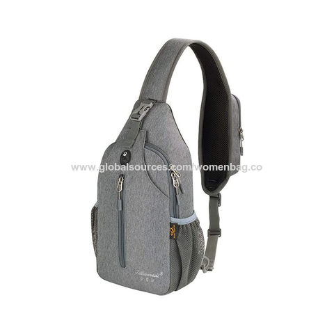 Sling Bag Color Matching Chest Bags Men Multipurpose Crossbody Bag  Waterproof Shoulder Backpack Casual Daypack For Travel