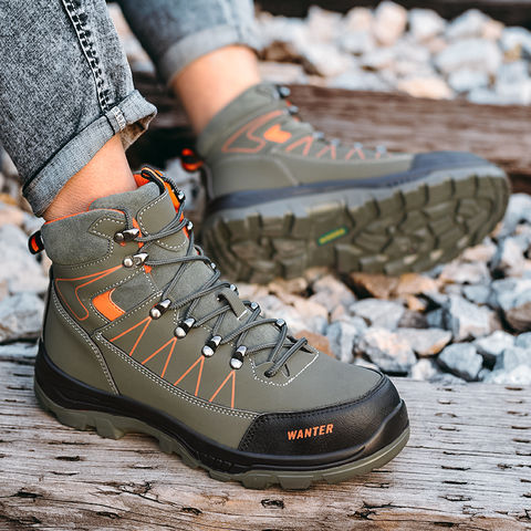 Men's Safety Shoes Steel Toe Summer Anti-puncture Breathable Work Hiking Boots 