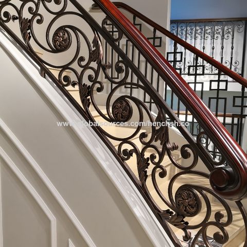 Modern House Customized Iron Stair Railing Design - China Railing