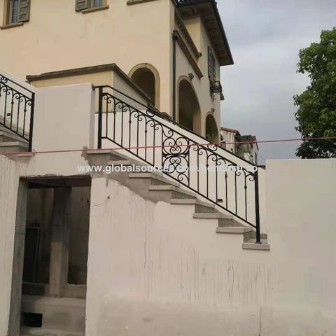 Modern House Customized Iron Stair Railing Design - China Railing