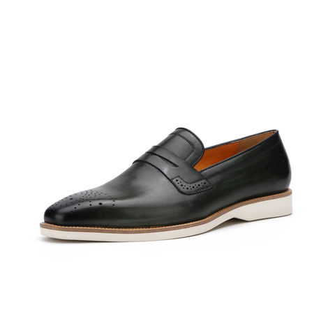 Cow Leather Loafer Shoes Office 