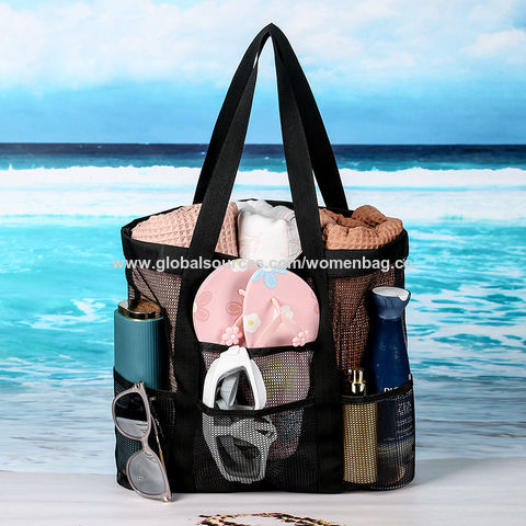 Buy Wholesale China Foldable Mesh Beach Toy Tote Bag Grocery