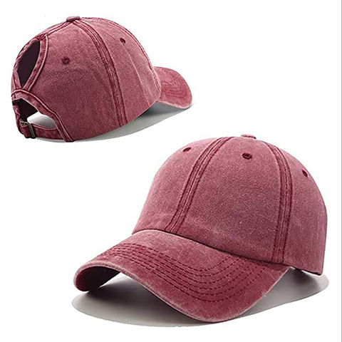 mens baseball cap with ponytail