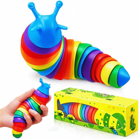 Christmas Sensory Fidget Worm Toys Relief Anti-Anxiety Caterpillar