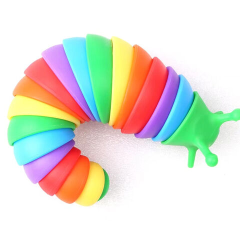 Buy Wholesale China Non-toxic Pp Fidget Slug Toy Rainbow Finger Slug  Sensory Slug Fidget Toys,mini Fidget Slug Toys For Adults & Kids Party  Favors & Fidget Toys at USD 0.6