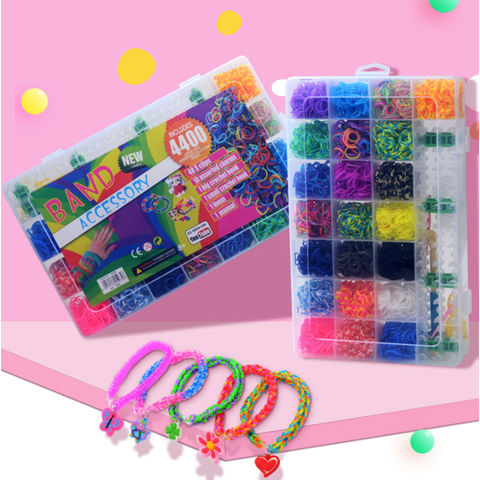 VENSEEN Rubber Band Bracelet Kit, 12000+ Loom Bracelet Making Kit in 28  Color, Rubber Bands Bracelet Making Kit for Kids Girls Weaving DIY Crafting  Gift 28 Colors