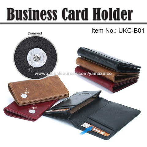 Airtag Wallet with Smart Magnetic Pull Strap, Slim Leather Wallet