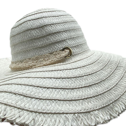 Buy Wholesale China Lace band wide brim 