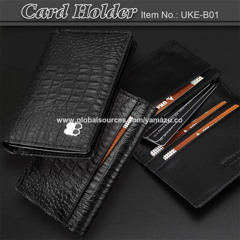 Crocodile Pattern Fashion Zipper Id Card Holder With Exquisite