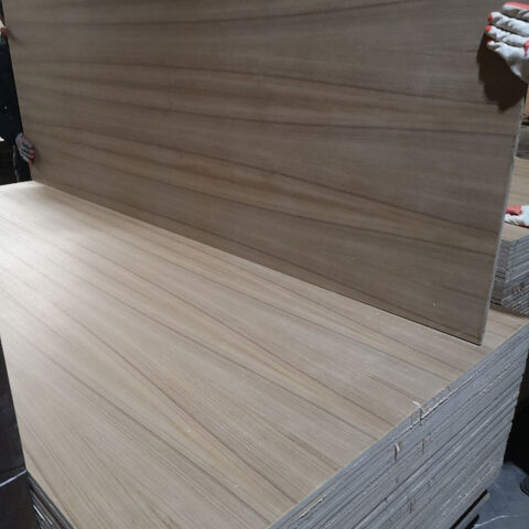 One Side Natural Straight Line Teak Faced Mdf To Iraq Market - China ...
