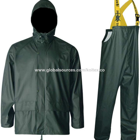 Fishing Rain Suit for Men Waterproof Rain Jacket Bib Pants With Hood Foul Weather  Gear(Black,Small) : : Clothing, Shoes & Accessories