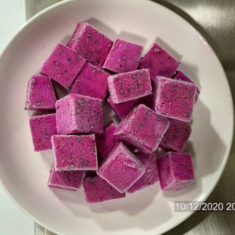 Estándar de ISO de alta calidad CONGELADO de la FRUTA PINK/WHITHE PITAYA del DRAGÓN