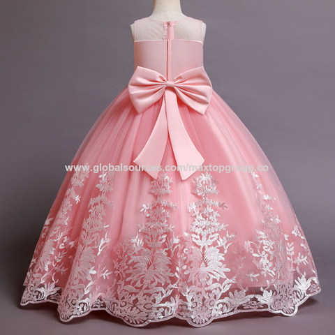 Vestido de niña sin mangas, Vestido de princesa, vestido de niña de las flores, Vestidos de concurso para niña