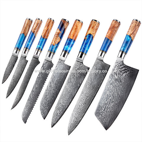 The Best Japanese VG-10 Steel Chef Knife with Resin Handle in the USA - Best  Damascus Chef's Knives