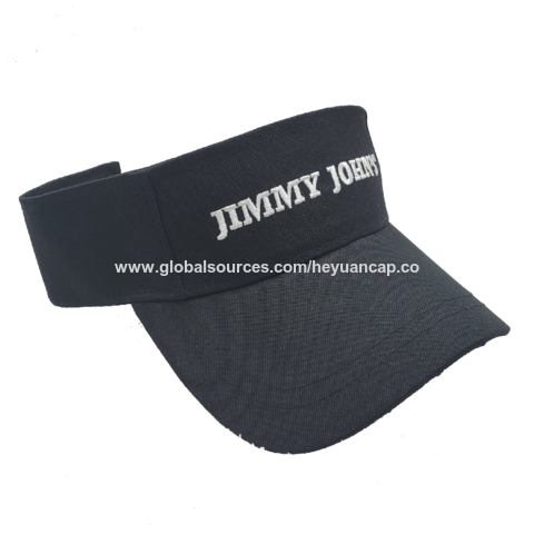 Custom Embroidered Unisex Sports Visor Personalized 3-Panel Adjustable Fit Sun Cap Add Your Text 