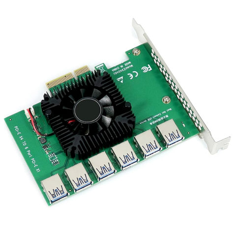 Buy Wholesale China Pcie 1 To 6 Pci Express X4 gb Riser Card Adapter Pci E Slot 4x To 16x Usb 3 0 Riser Extender Power Supply Cabl At Usd 28 Global Sources Buy Wholesale China Pcie 1 To 6 Pci Express X4 gb Riser Card Adapter Pci E Slot 4x To 16x Usb 3 0 Riser Extender Power Supply Cabl At Usd 28 Global Sources