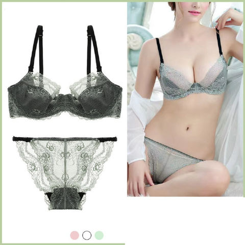 2022 Hot French Plus Size Lace Sexy Thin Cup Push Up Hollow Bra Women's  Underwear Sets Oem - Buy China Wholesale Women's Underwear Sets $8.3