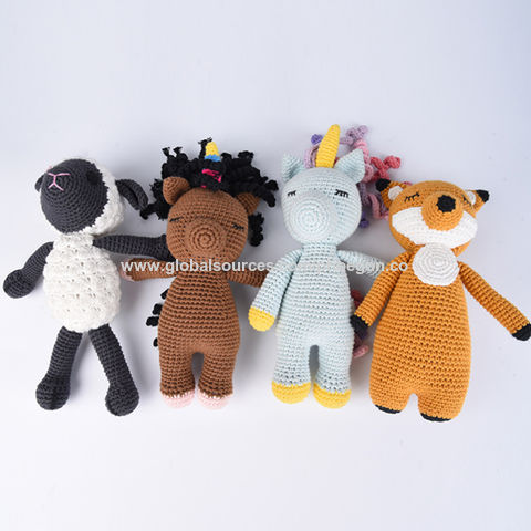 Buy Standard Quality China Wholesale Handmade Crochet Stuffed Animal, Knit  By Hand For Baby Gift, Animal Crochet $5.5 Direct from Factory at Qingdao  Noble Electronics Co.,Ltd