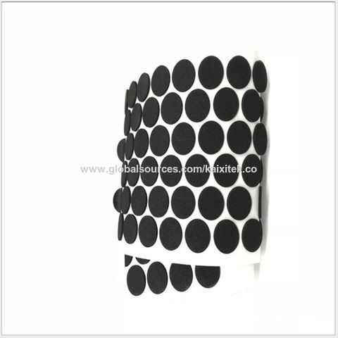 Pieds en caoutchouc de silicone ovales noirs, tampon absorbant les chocs  auto-adhésif, tampon antidérapant pour