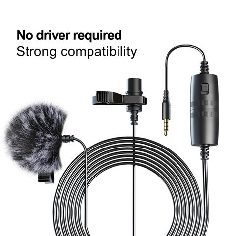 Deror 3.5mm Portable Microphone,Desktop Computer Microphone for Conference Recording Video Meeting Call