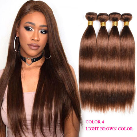 Buy Wholesale China Straight Hair Bundles Brazilian Human Hair Extensions  100% Human Hair Bundles Remy Light Brown Dark & Human Hair Bundles at USD   | Global Sources