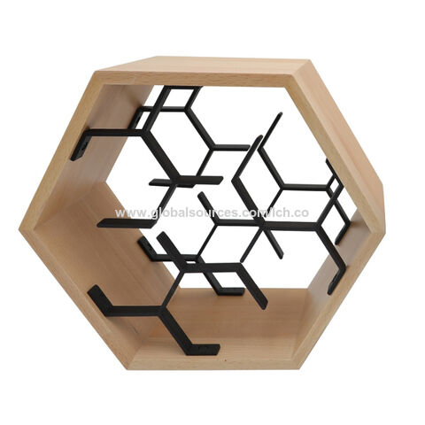 Wine best sale rack hexagon