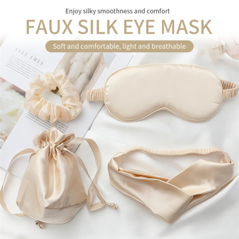 Sleep Mask Night Cover Eye Sleeping Silk Satin Masks for Women Men