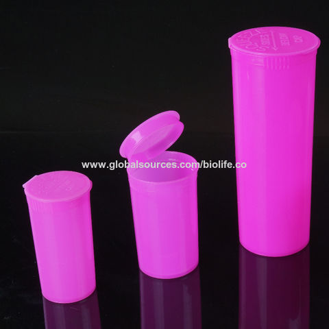 1500 Pink 8 DRAM Pop Top Vial Pharmacy Bottle Stash Jars Containers