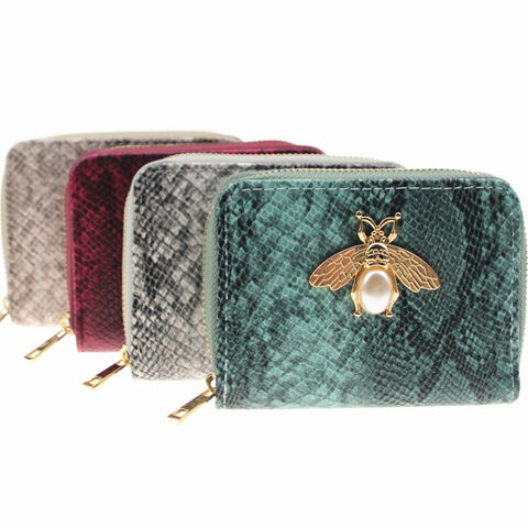 Monedero pequeño de cuero PU con diseño de lagarto, Novedad de gran venta 2022 for sale at factory direct price