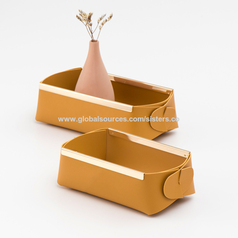 Bandeja Cuadrada de Cuero para Joyas, Bandeja de PU, Bandeja para Llaves, Regalo Promocional, Organizador de Escritorio, Acepta Impresión de Logotipo for sale at factory direct price