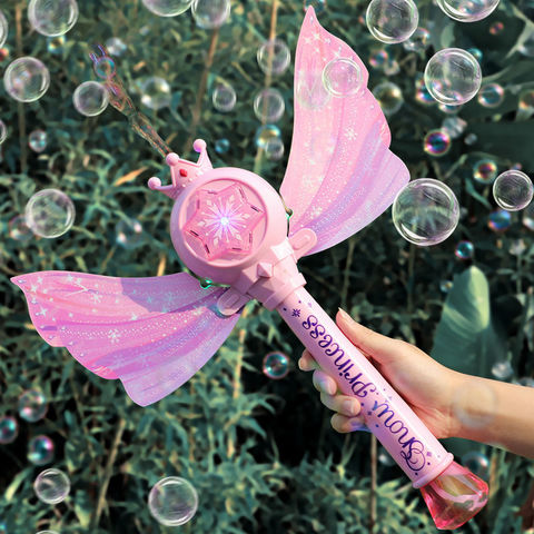 Beautiful Electric Princess Bubble Wand Stick Toy - China Magic