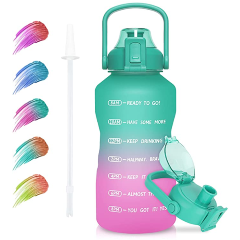 Factory Wholesale Sports Bottle with Bomb Cover Gradient Color