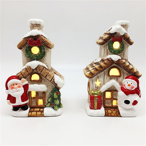 Christmas Village House Decoration Creative Resin Ornament