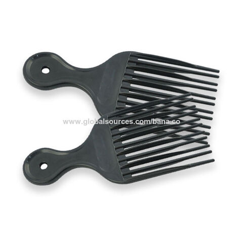Buy Wholesale China Heat Resistant Professional Plastic Hair Pick Afro Comb  Salon Black Men Barber Pick Comb & Hair Comb at USD  | Global Sources