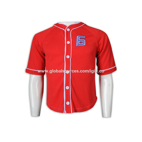 Wholesale Custom Stitched Baseball Jerseys Button Cardigan Embroidery  Name/Number Softball Game Training Clothes for Men
