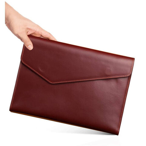 Luxury Mens Clutch Bag A4 Document Leather Purse Wallet Business