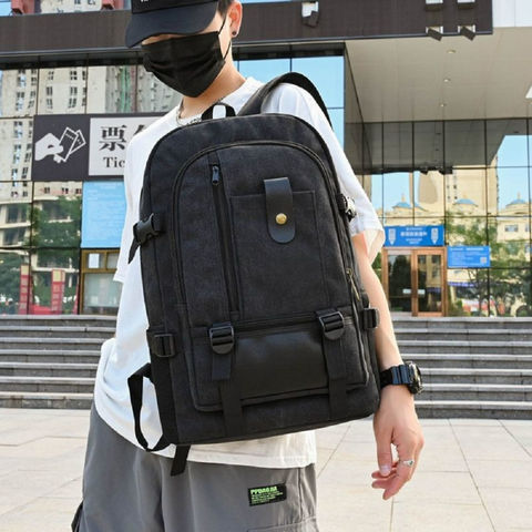 2022 NEW Canvas Backpack Simple Large Capacity School Bag Fashion 