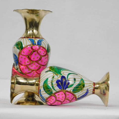 Brass Flower Vase Home Decoration Handicraft Metal Flowerpot Metal