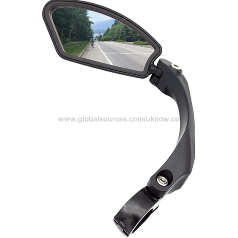 Adjustable Rotatable Bicycle Rear View Glass Mirror Safe Rearview Mirror Cycle Mirror Bicycle Mirror Stainless Steel Lens Handlebar Bike Mirror 